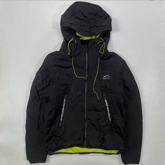 Jackets & Blazers - Black Outdoor Hooded Jacket